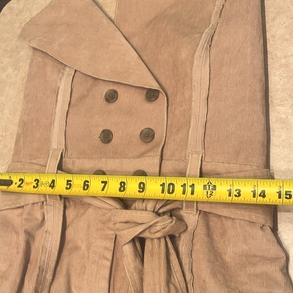 Making the Cut corduroy wide leg Halter Deconstructed Jumpsuit size Medium NWT - Picture 15 of 15
